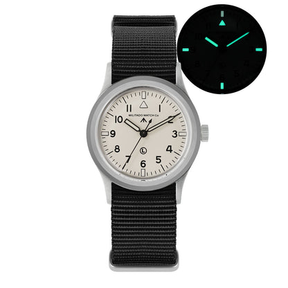 Militado 36mm Retro Military Watch VH31/VH65 Sweeping Hand ML14 V2