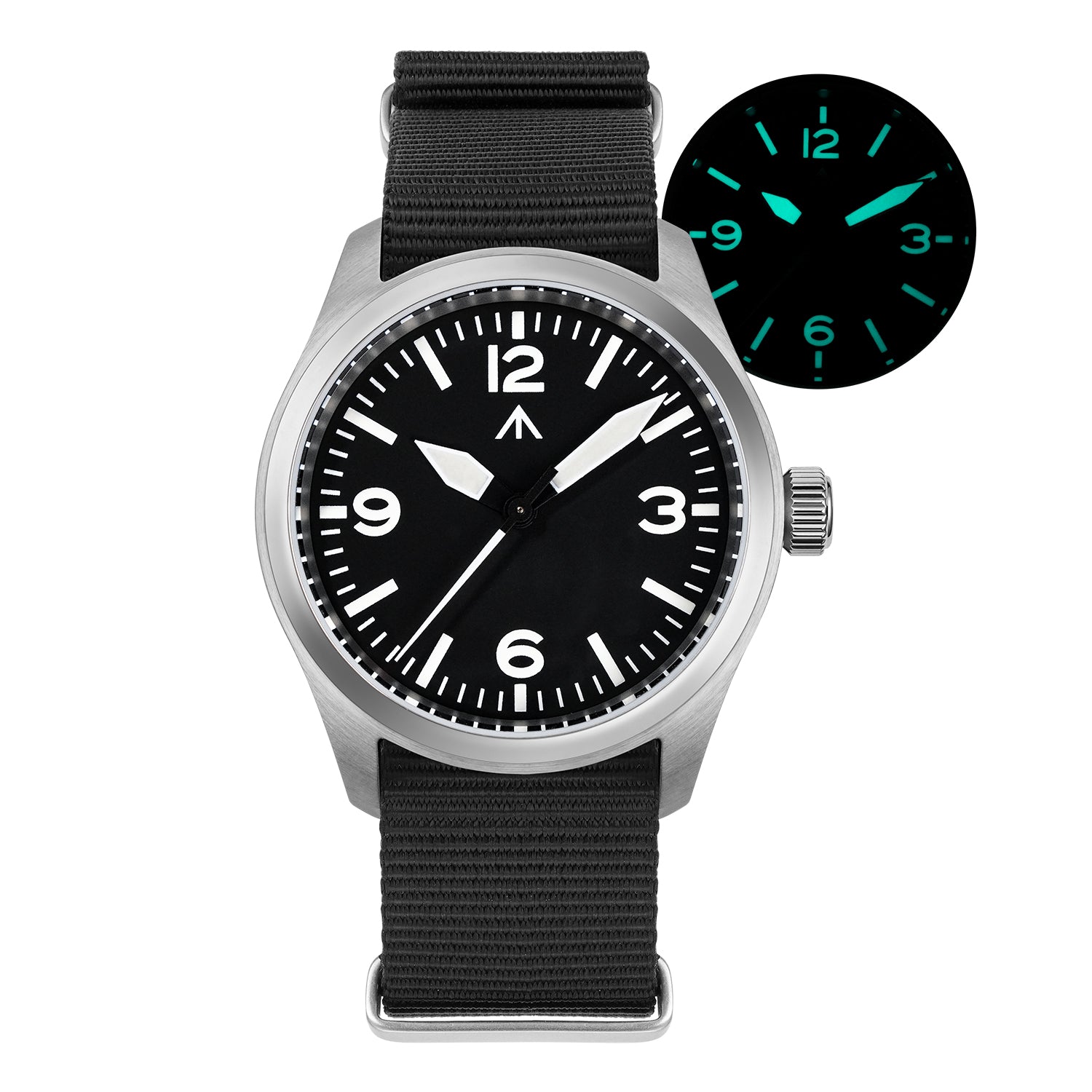 Militado 38mm Military Watch Vintage Field Watch 369 Dial Ml08