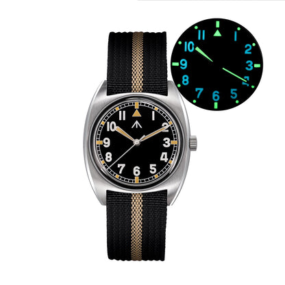 Militado Vintage 36mm Military Watch W10 Remake ML17