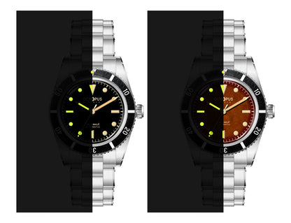 Octopus Kraken BGW9 Super-LumiNova lume comparison