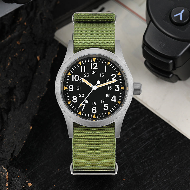 UK Warehouse ▪ Militado ML05 38mm Sapphire Crystal Pilot Field Watch