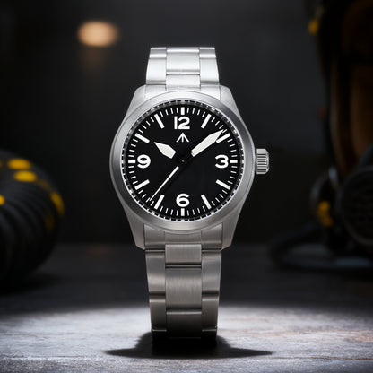 Militado 38mm Military Watch Vintage Field Watch 369 Dial Ml08