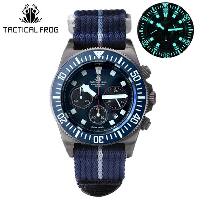 Tactical Frog Titanium FX-Diving VS75 Solar Chronograph Watch