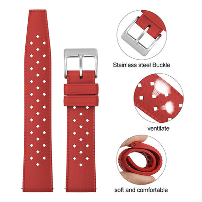 Premium-Grade Tropic FKM Rubber Watch Strap