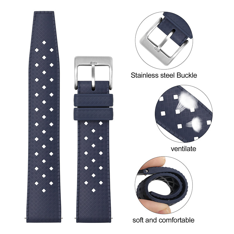 Premium-Grade Tropic FKM Rubber Watch Strap