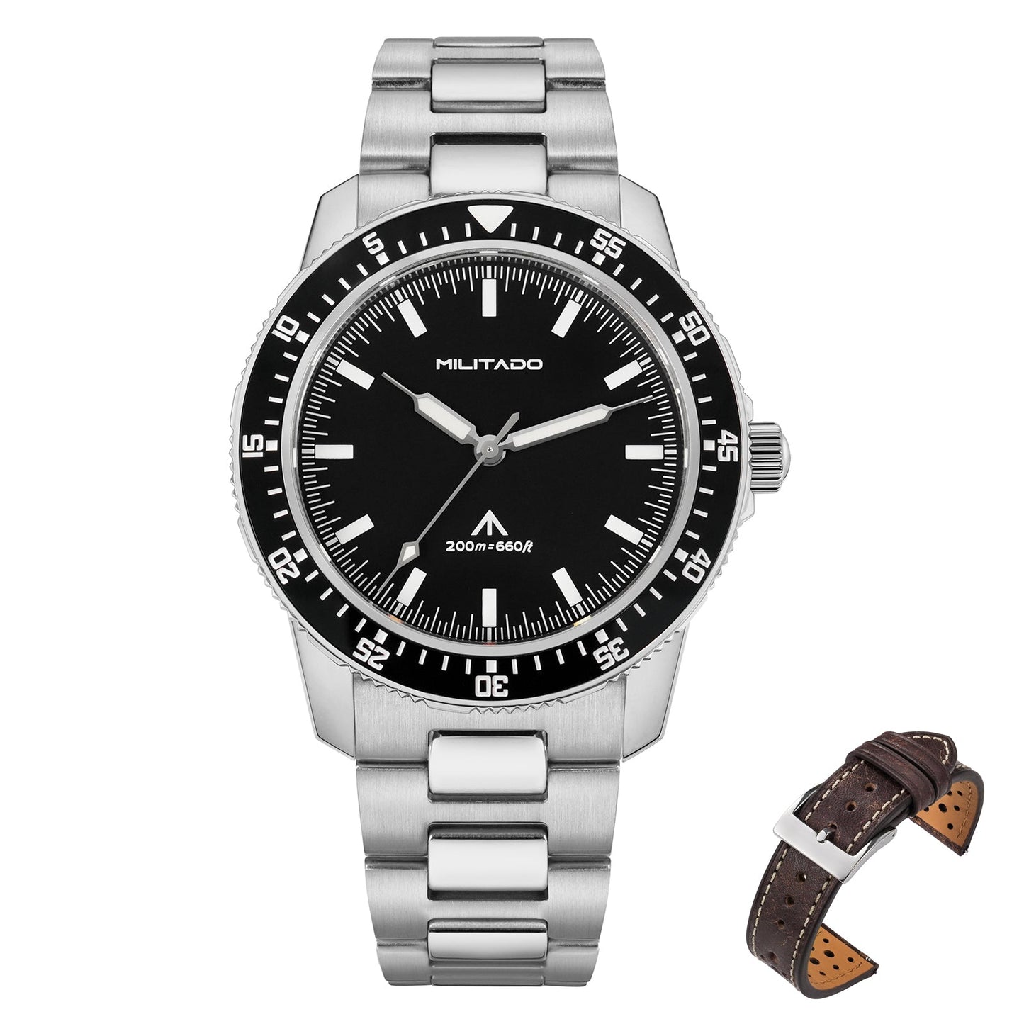 Militado 39.5mm Men Watch VH31 Sweeping Movt ML25