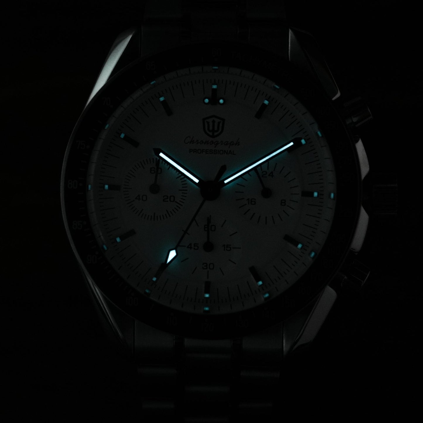 Watchdives 40mm WD1860 VK63 Chronograph Watch