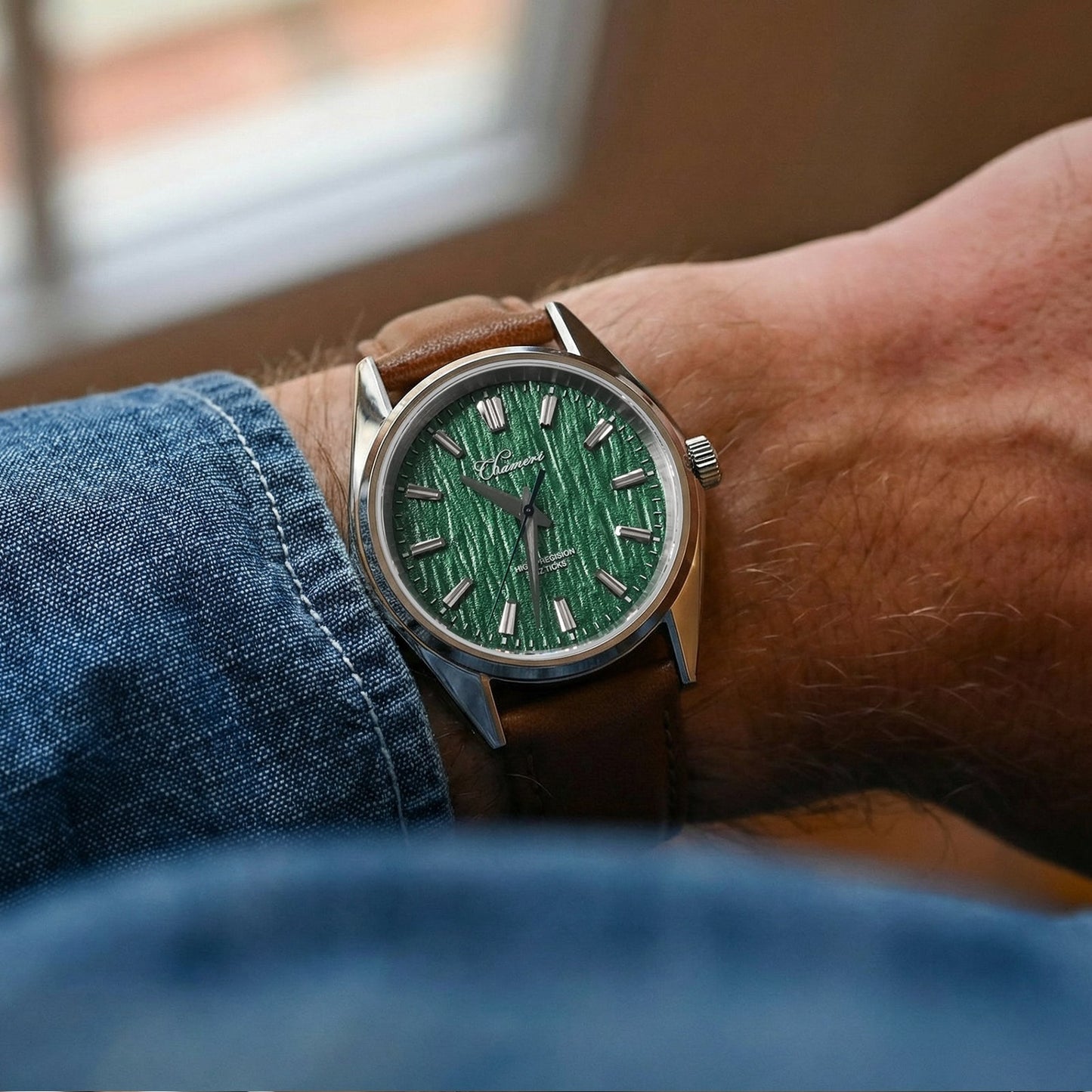 Chameri 40mm Men Watch VH31 Quartz Watch GS05