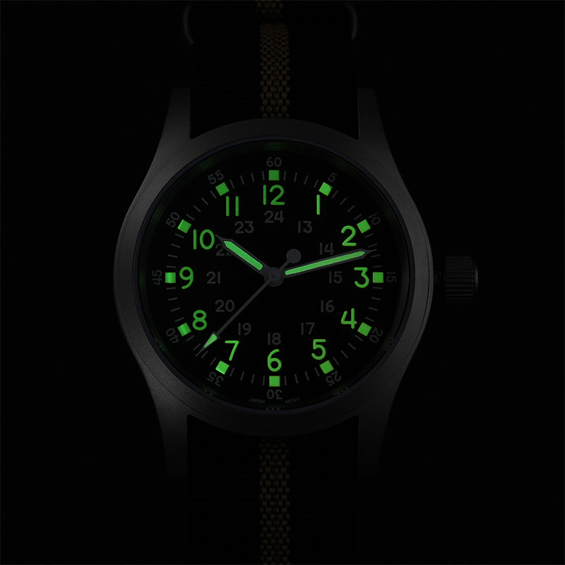 Militado ML05 38mm Sapphire Crystal Pilot Field Watch