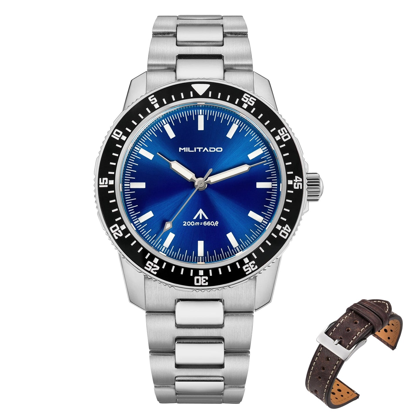 Militado 39.5mm Men Watch VH31 Sweeping Movt ML25