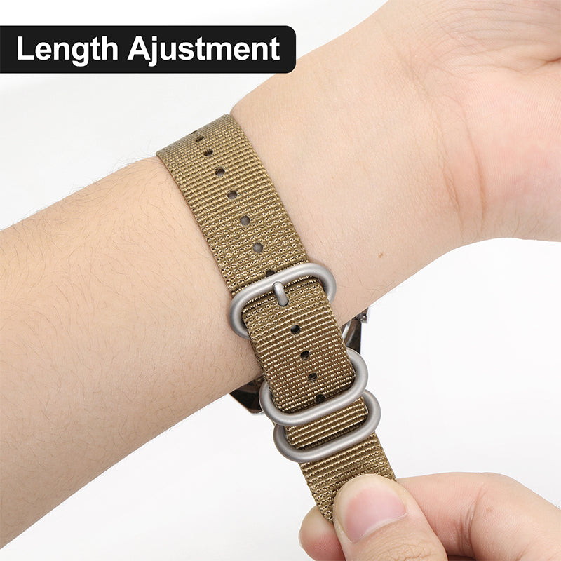 Thick Premium Woven Nylon Military Watch Strap Band
