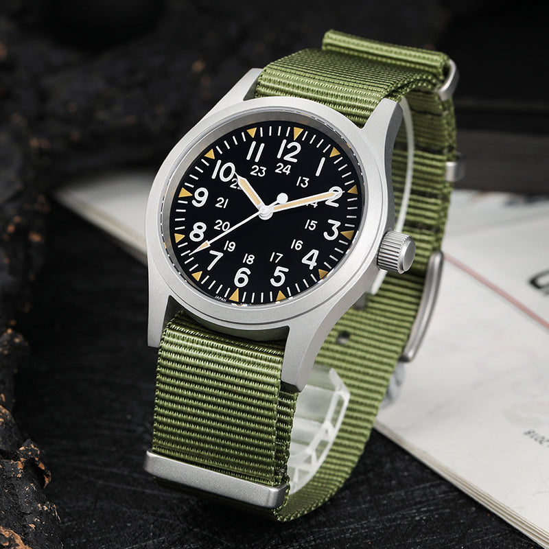 UK Warehouse ▪ Militado ML05 38mm Sapphire Crystal Pilot Field Watch