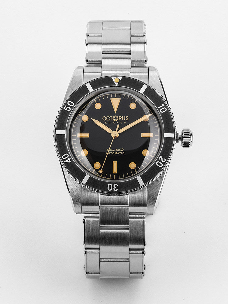 Octopus Kraken black dial lifestyle image