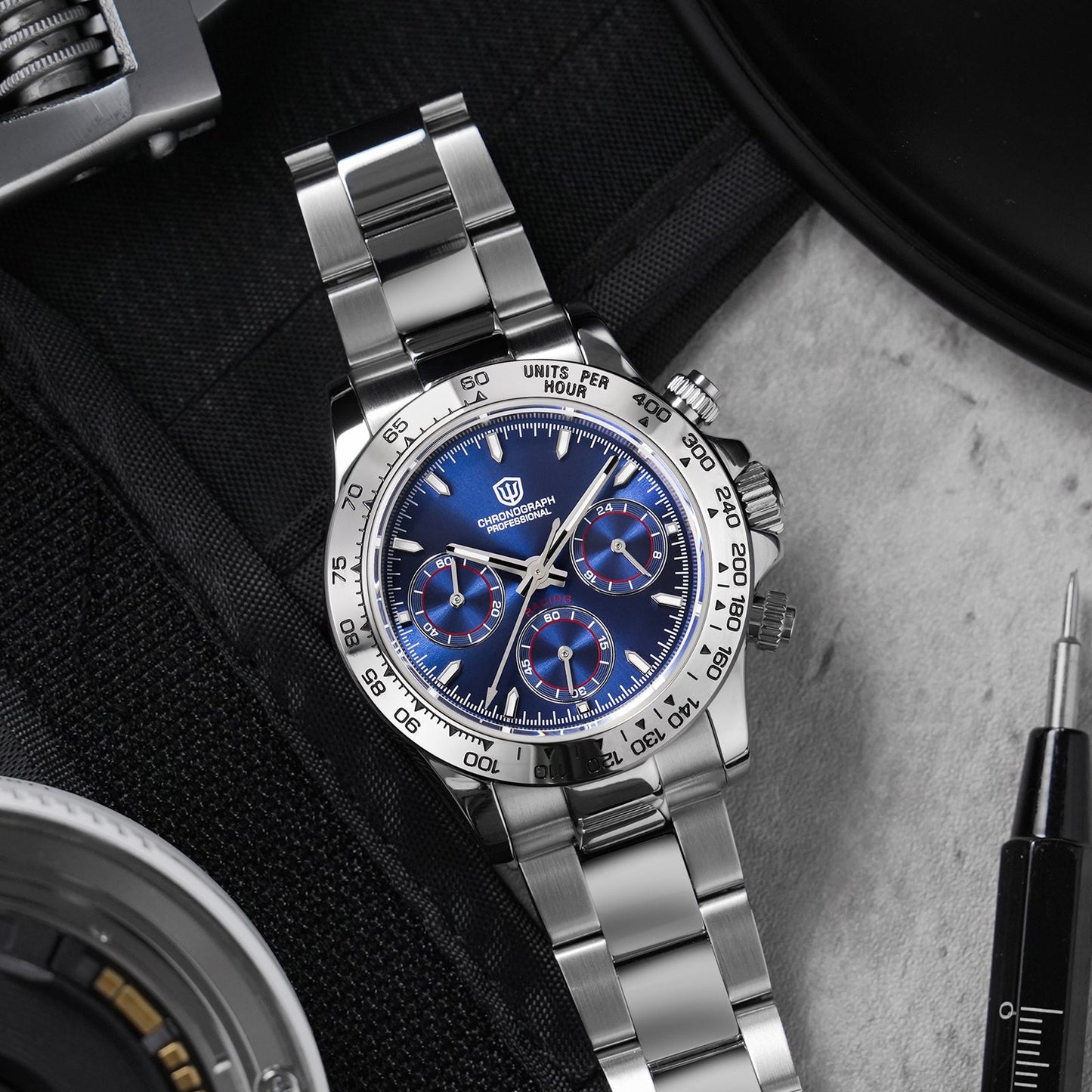 Watchdives WD16500 38mm VK63 Chronograph Watch V2