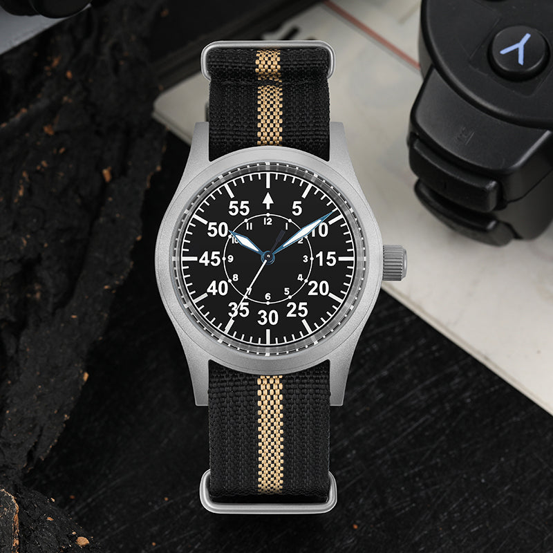 Militado ML05 38mm Sapphire Crystal Pilot Field Watch