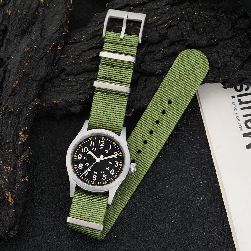 UK Warehouse ▪ Militado ML05 38mm Sapphire Crystal Pilot Field Watch