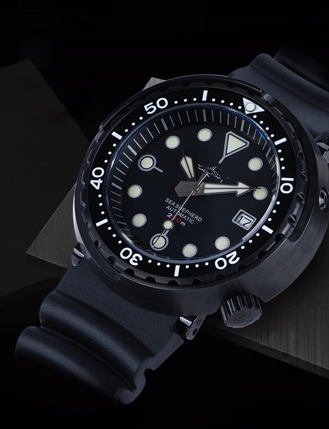 Heimdallr Black PVD Tuna Can Watch