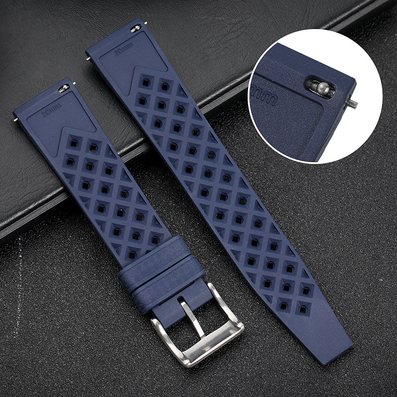 Premium-Grade Tropical FKM Rubber Watch Strap