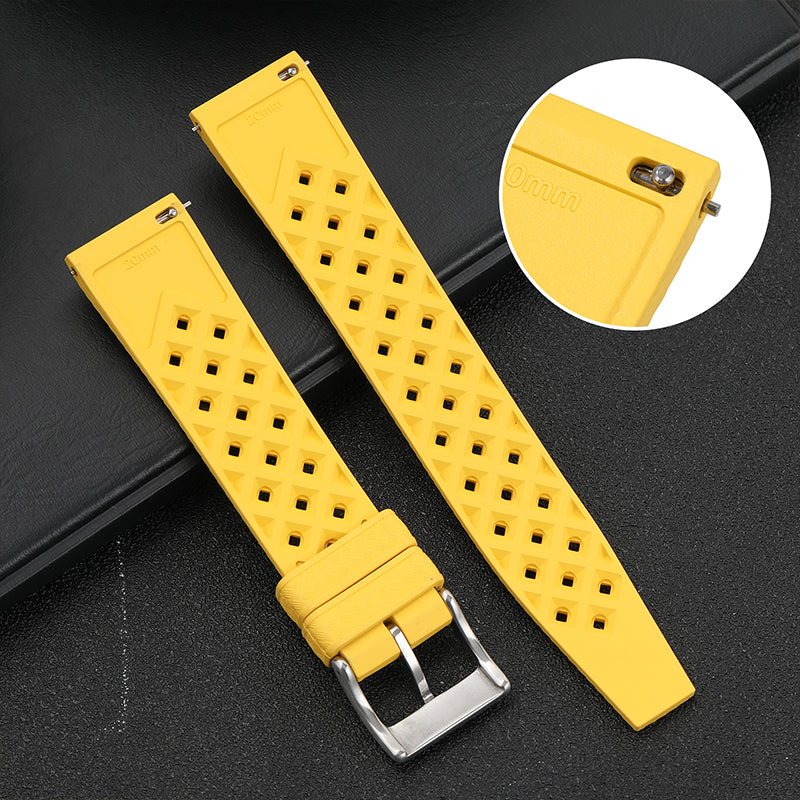 Premium-Grade Tropical FKM Rubber Watch Strap