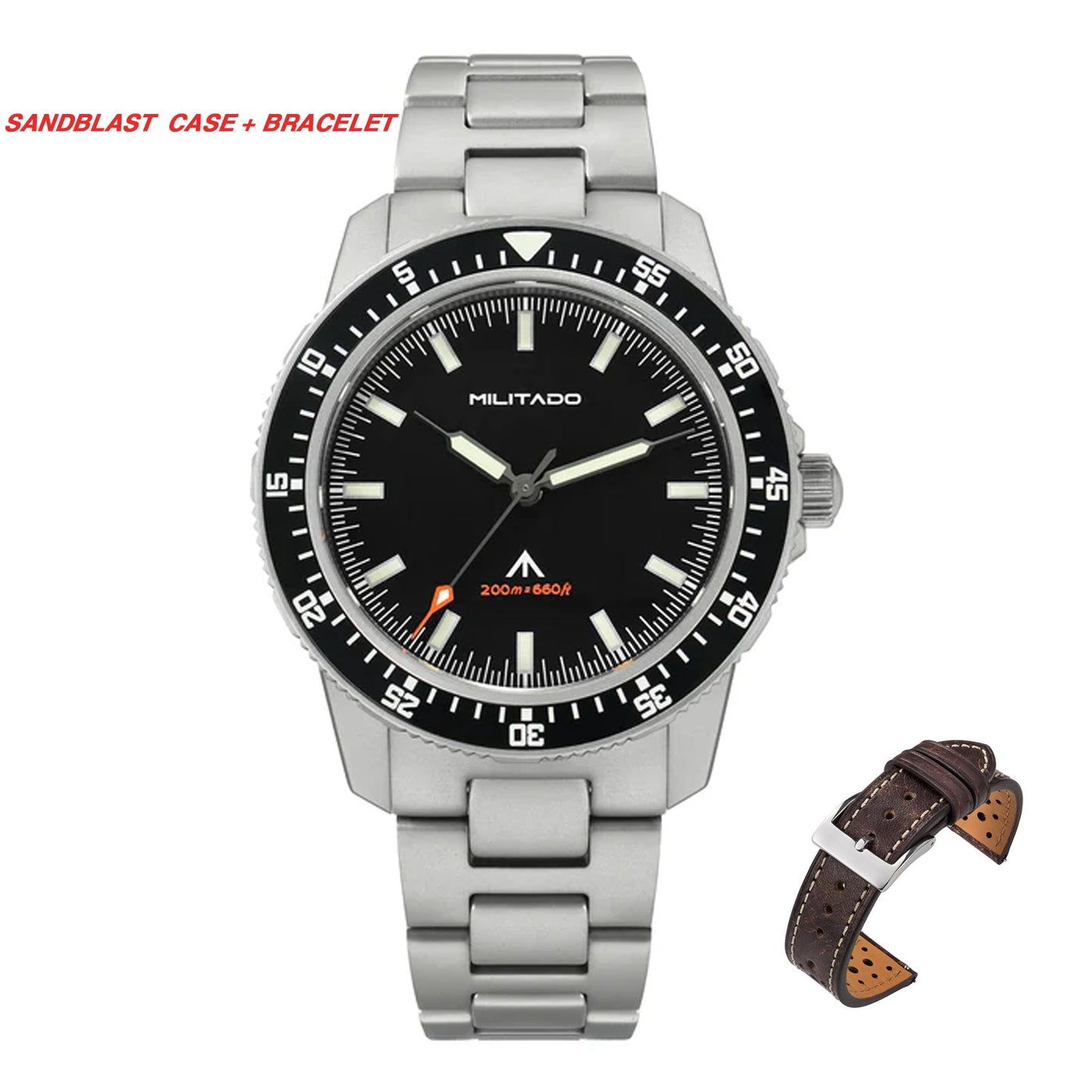 Militado 39.5mm Men Watch VH31 Sweeping Movt ML25