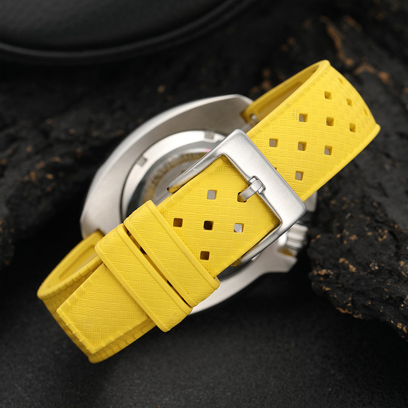 Premium-Grade Tropical FKM Rubber Watch Strap