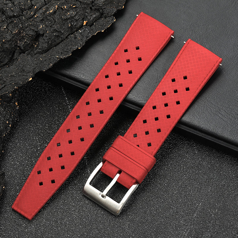 Premium-Grade Tropical FKM Rubber Watch Strap