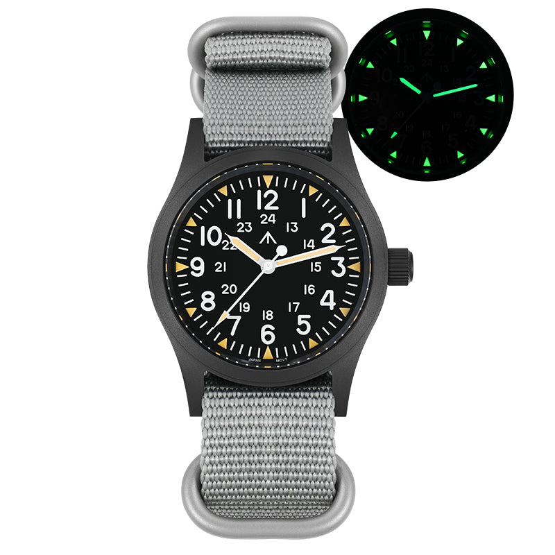 UK Warehouse ▪ Militado ML05 38mm Sapphire Crystal Pilot Field Watch