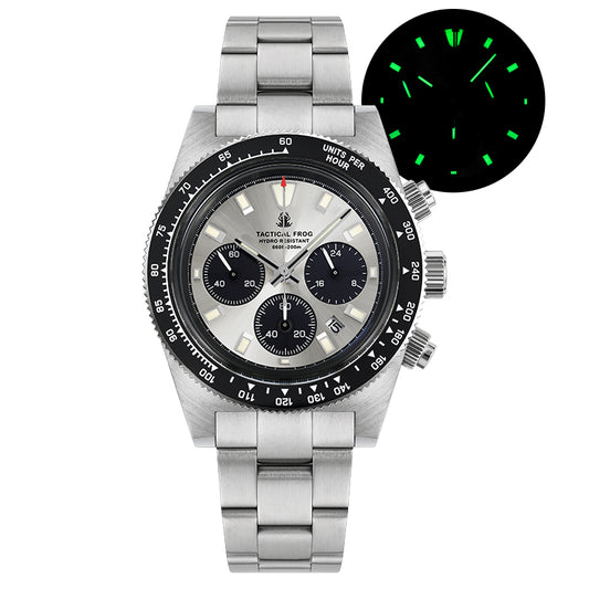 ★Labour day sale★Tactical Frog VS75 Solar 62MAS Chronograph Watch