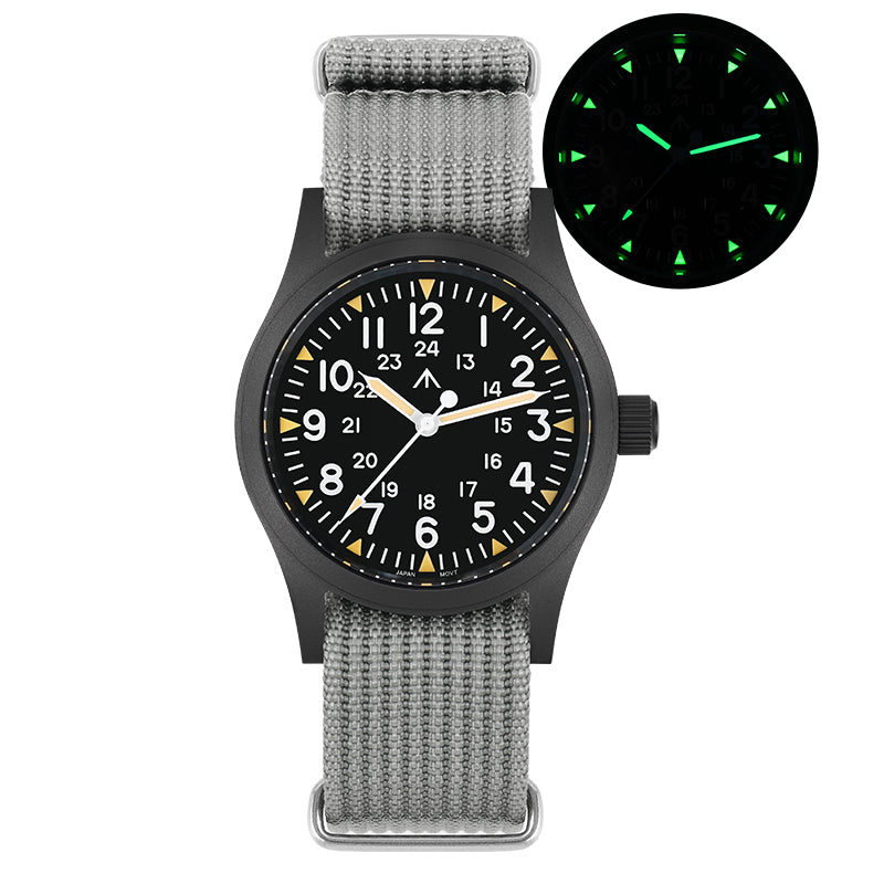 UK Warehouse ▪ Militado ML05 38mm Sapphire Crystal Pilot Field Watch