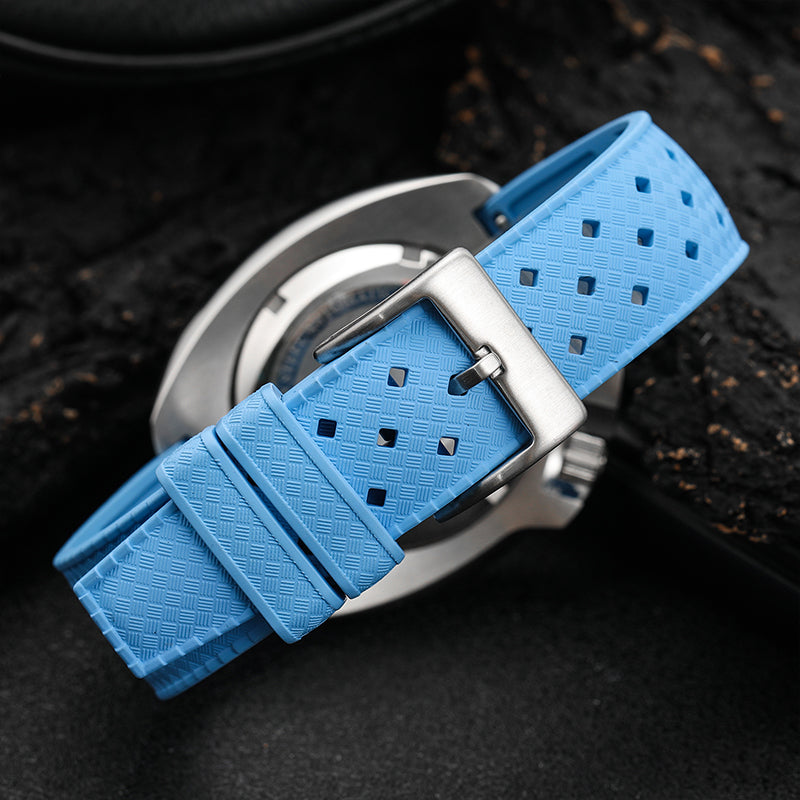 Premium-Grade Tropical FKM Rubber Watch Strap