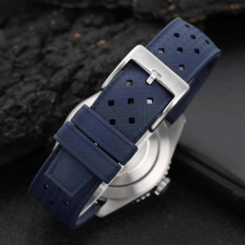 Premium-Grade Tropical FKM Rubber Watch Strap