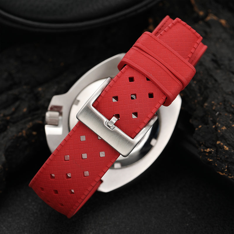 Premium-Grade Tropical FKM Rubber Watch Strap