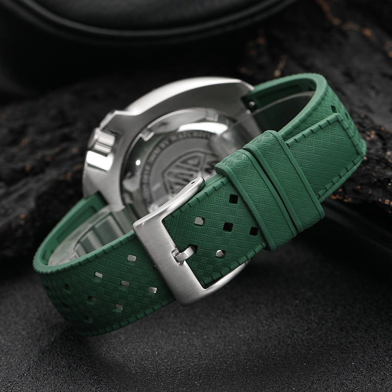 Premium-Grade Tropical FKM Rubber Watch Strap