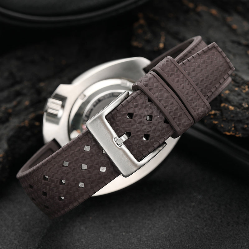 Premium-Grade Tropical FKM Rubber Watch Strap