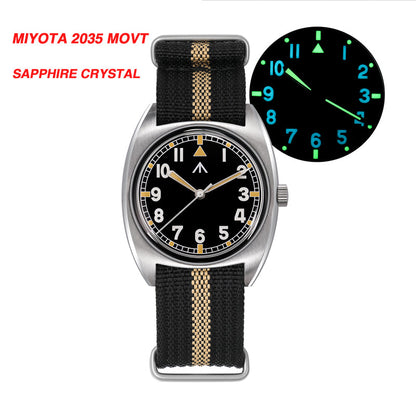 Militado Vintage 36mm Military Watch W10 Remake ML17
