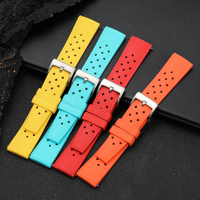 Premium-Grade Tropical FKM Rubber Watch Strap