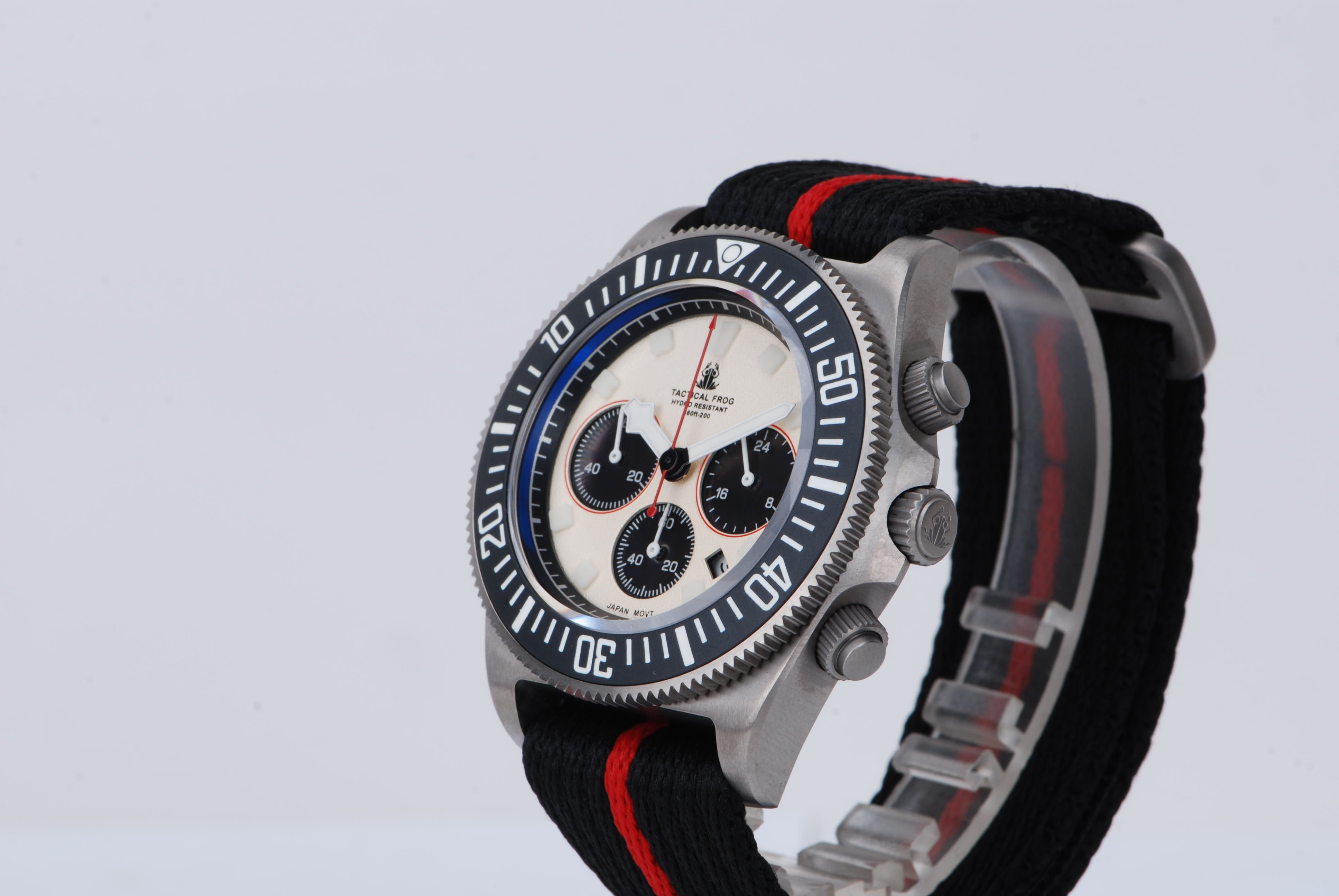 Tactical Frog Titanium FX-Diving VS75 Solar Chronograph Watch