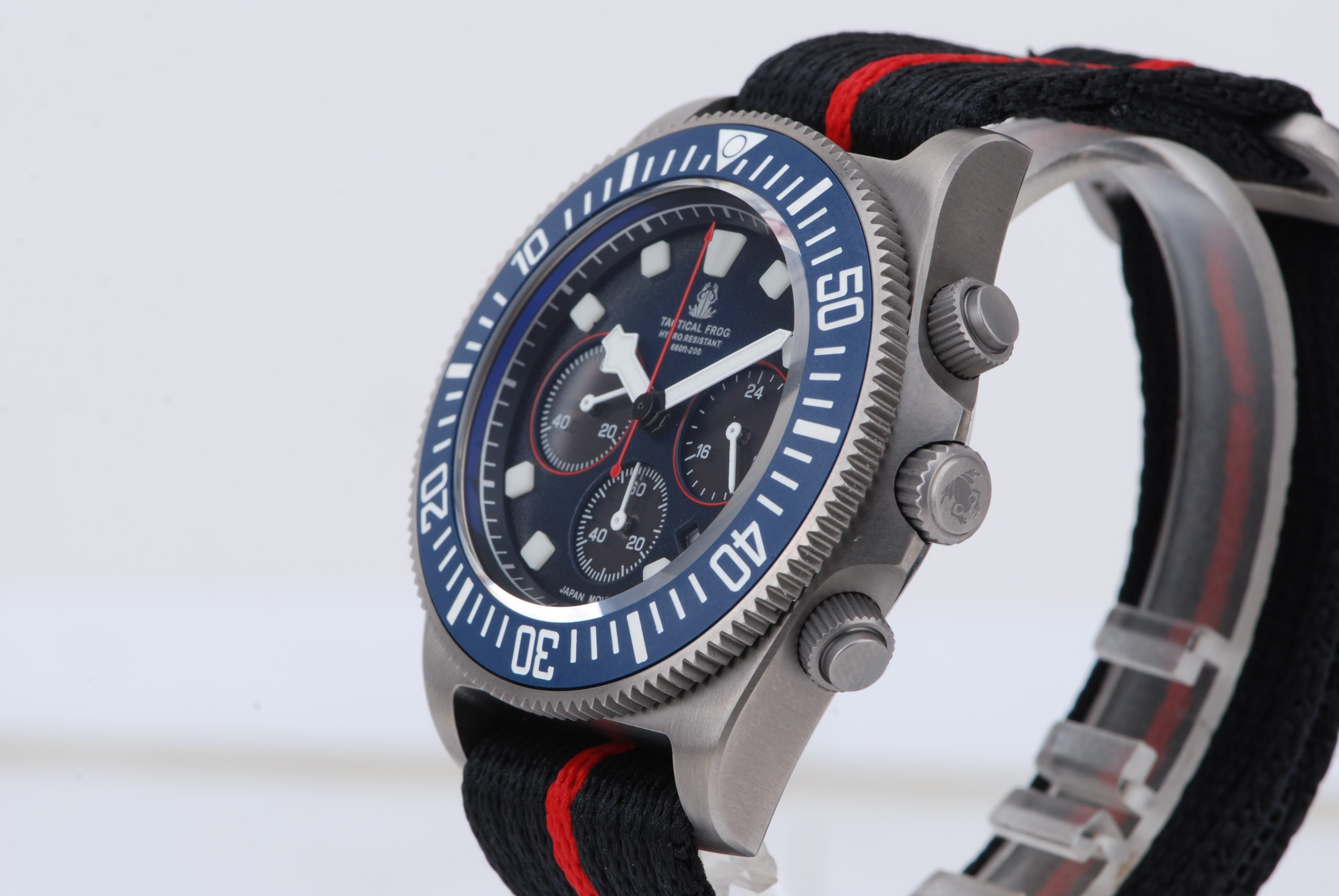 Tactical Frog Titanium FX-Diving VS75 Solar Chronograph Watch