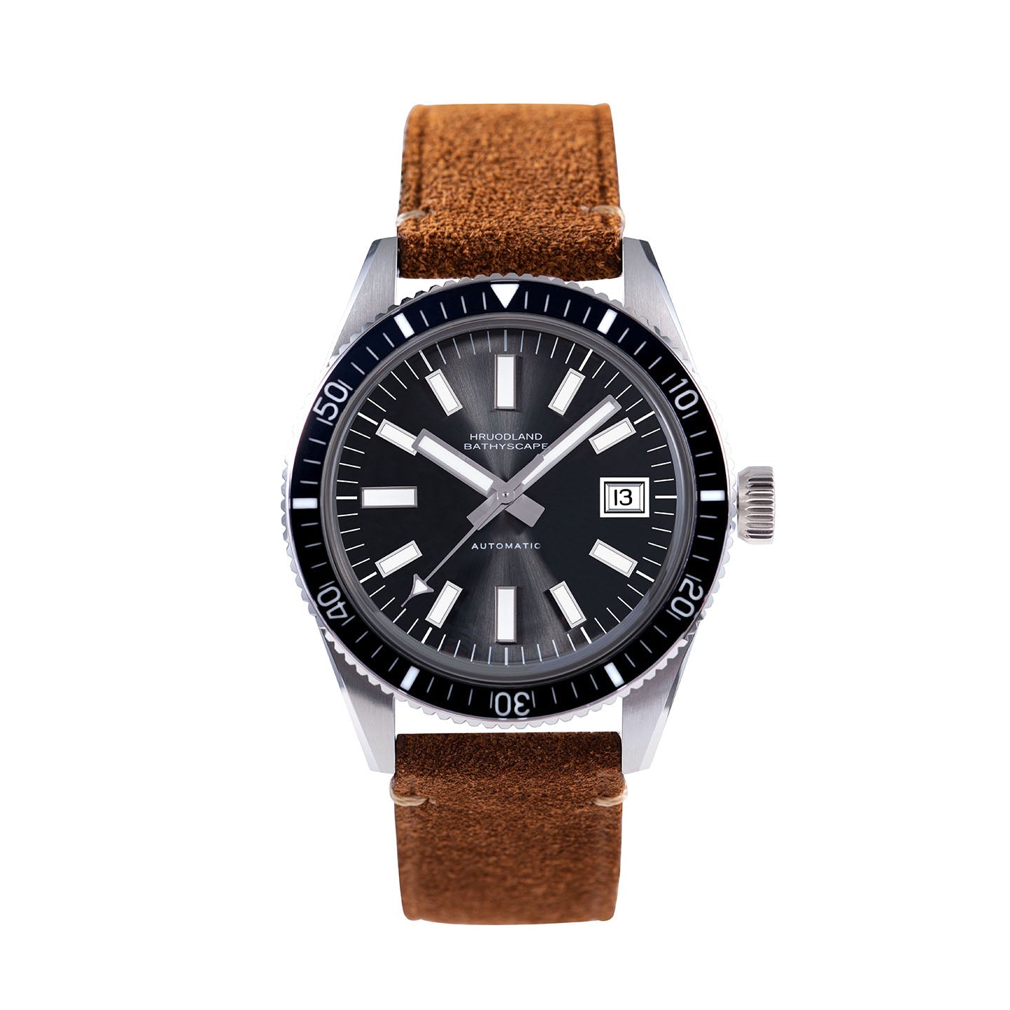 40mm Vintage Diver Watch – Sapphire Bubble Crystal, 200m WR