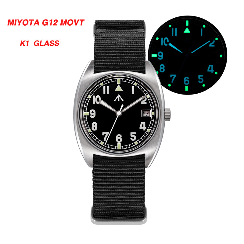 Militado Vintage 36mm Military Watch W10 Remake ML17