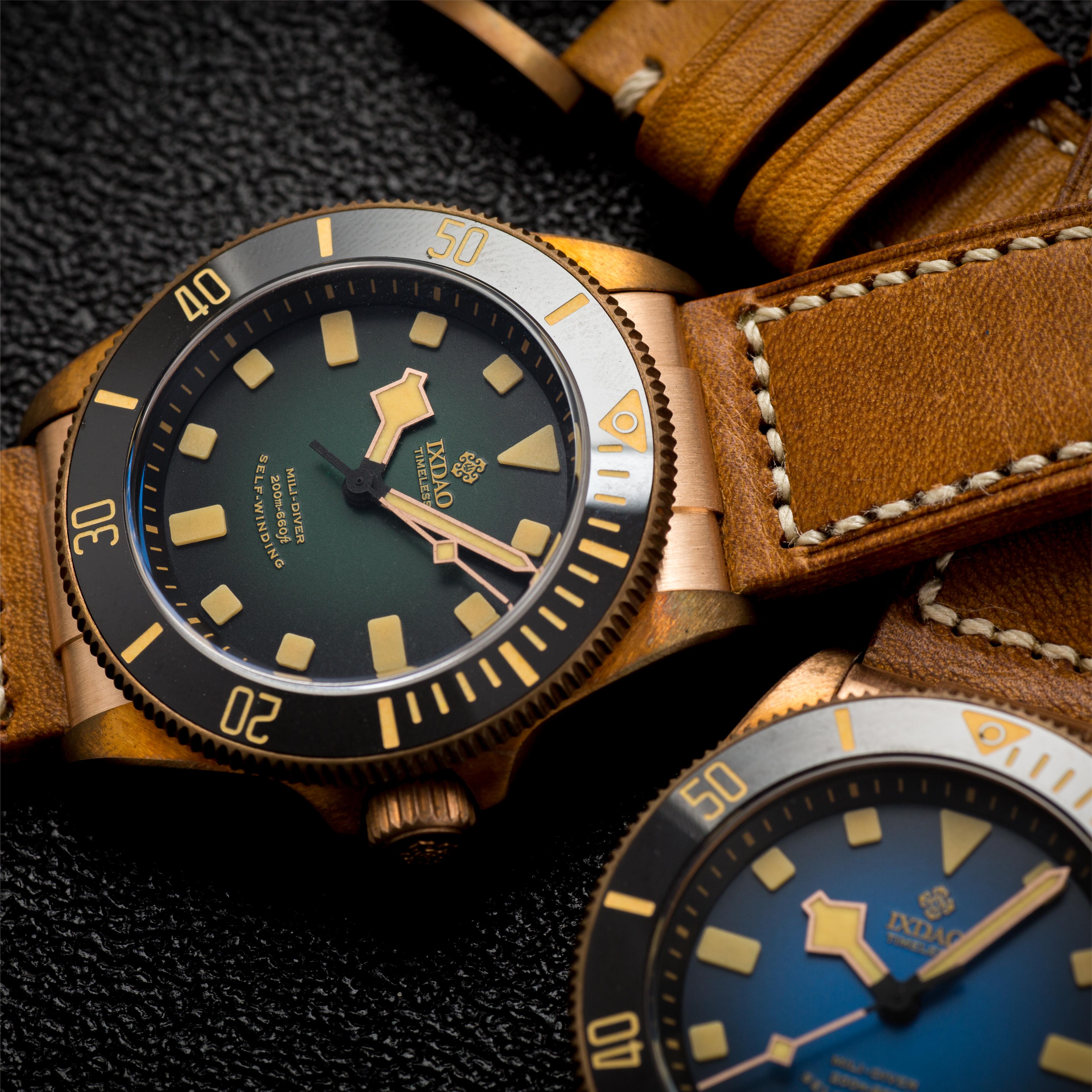 IXDAO Bronze 39mm Automatic Dive Watch