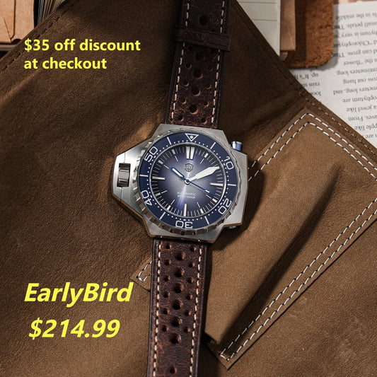 🔥EarlyBird🔥Watchdives WD1968 PT5004/PT5000 Automatic Diver Watch