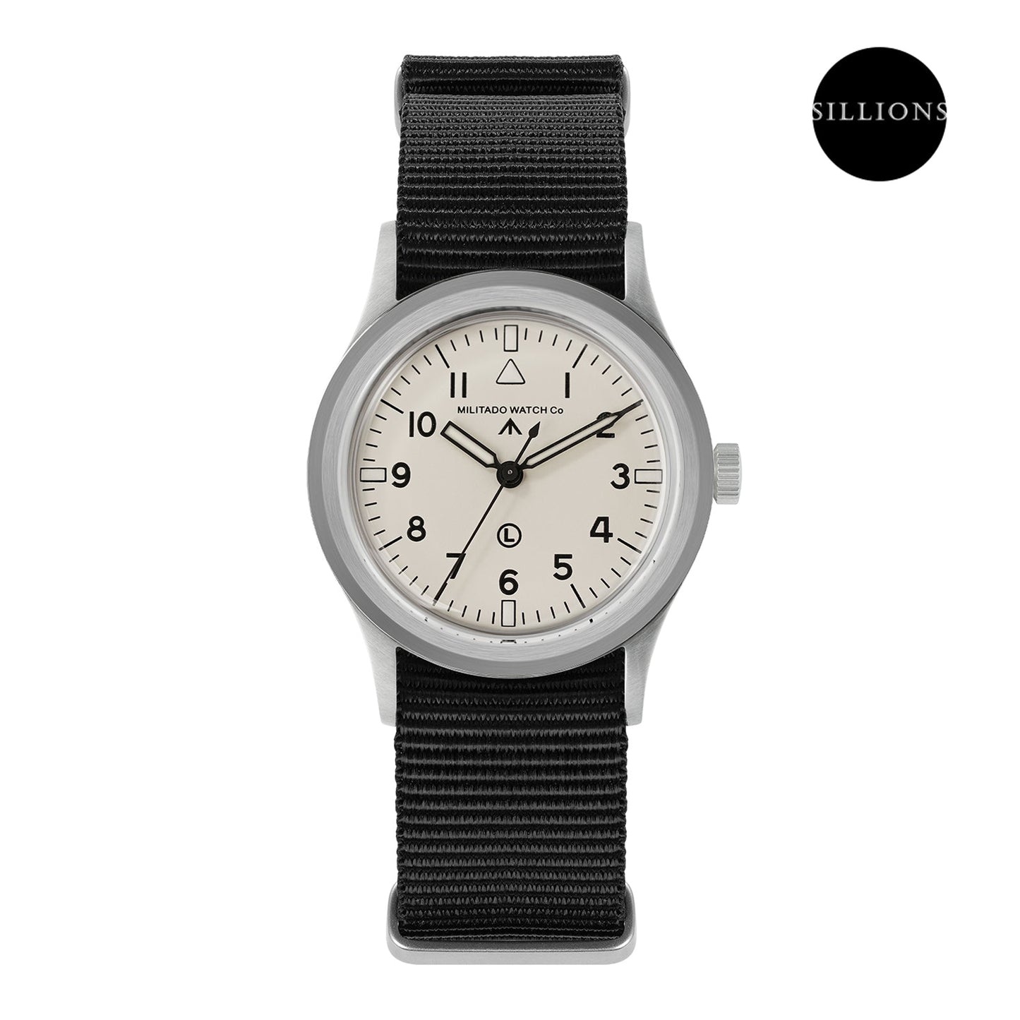 Militado 36mm Retro Military Watch VH31/VH65 Sweeping Hand ML14 V2