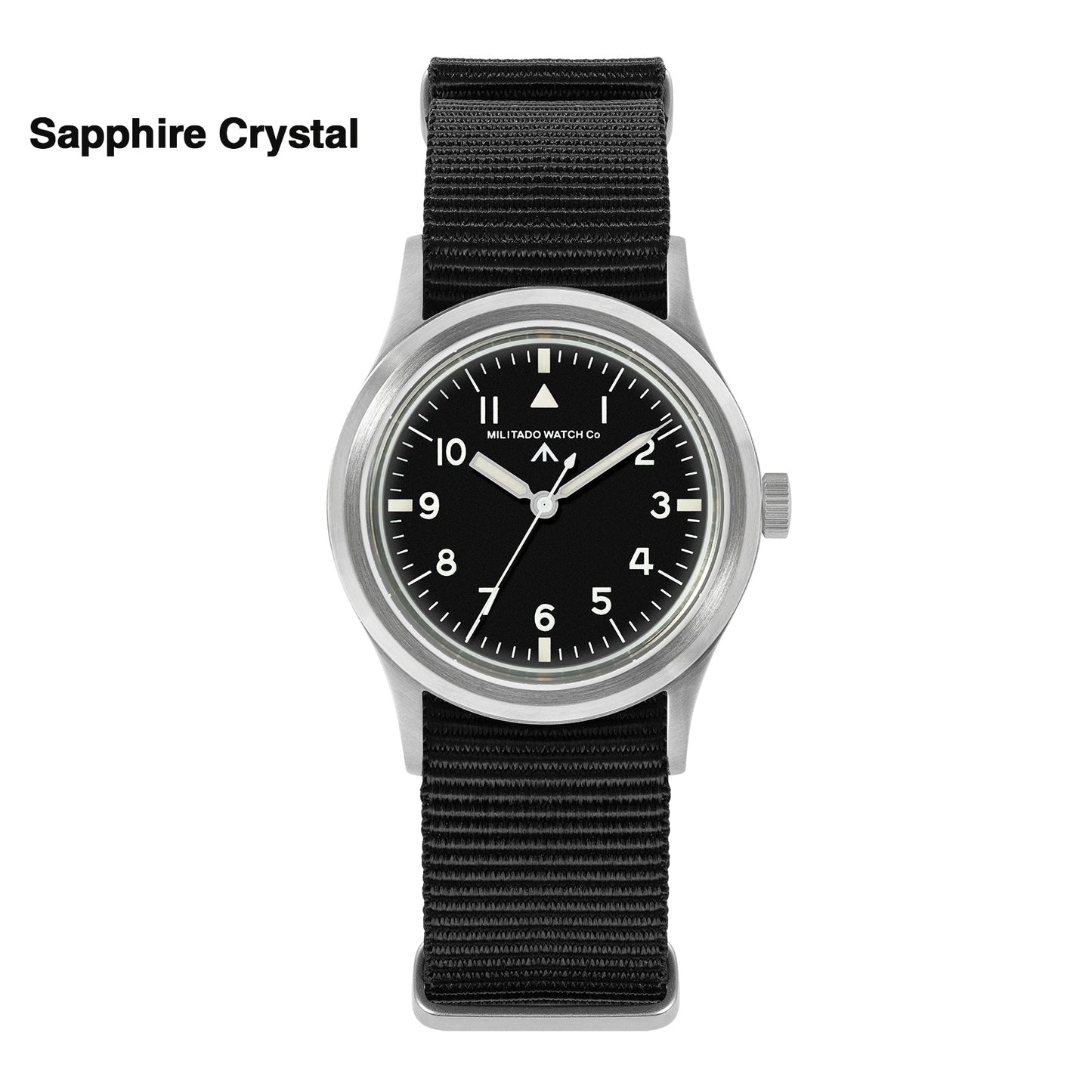 Militado 36mm Retro Military Watch VH31/VH65 Sweeping Hand ML14 V2