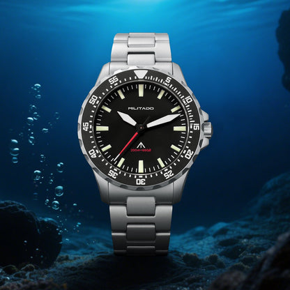 Militado 39mm Dive Watch Sapphire Crystal Military Watch ML16