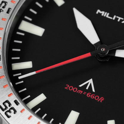 Militado 39mm Dive Watch Sapphire Crystal Military Watch ML16