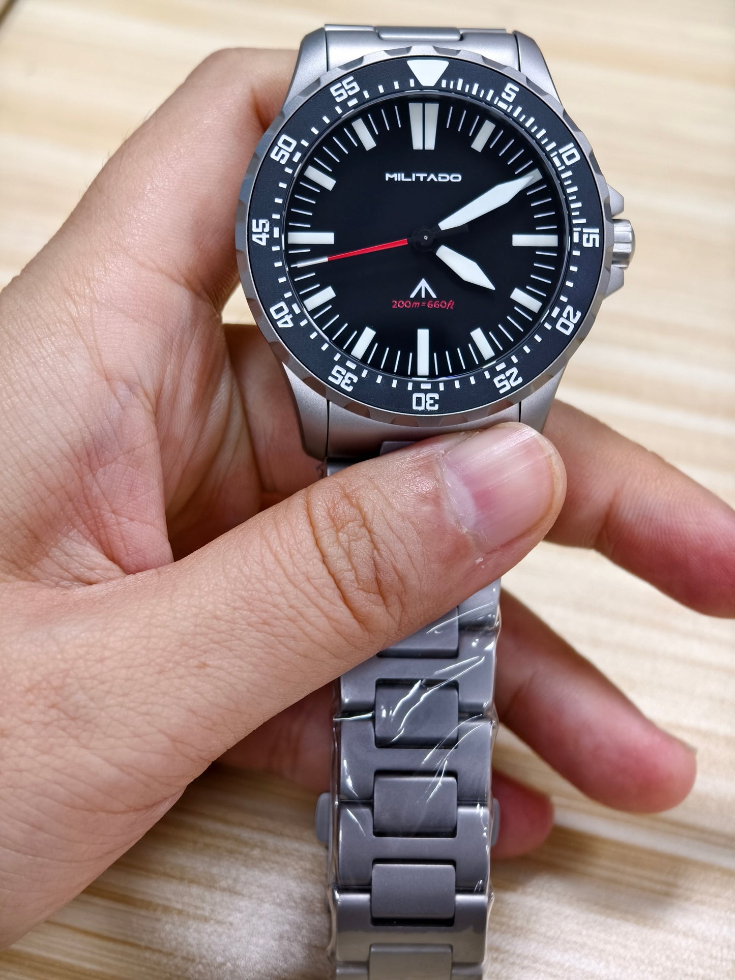 Militado 39mm Dive Watch Sapphire Crystal Military Watch ML16