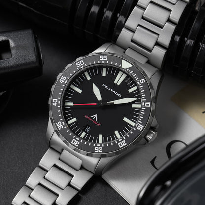 Militado 39mm Dive Watch Sapphire Crystal Military Watch ML16