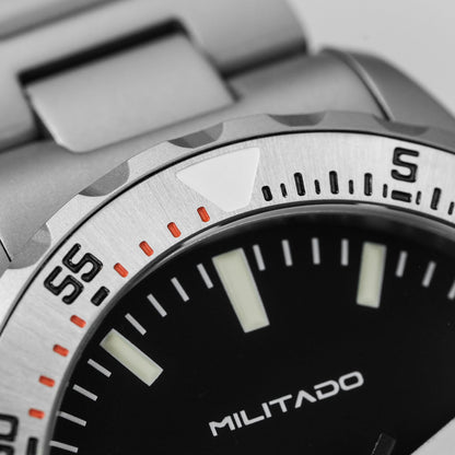 Militado 39mm Dive Watch Sapphire Crystal Military Watch ML16