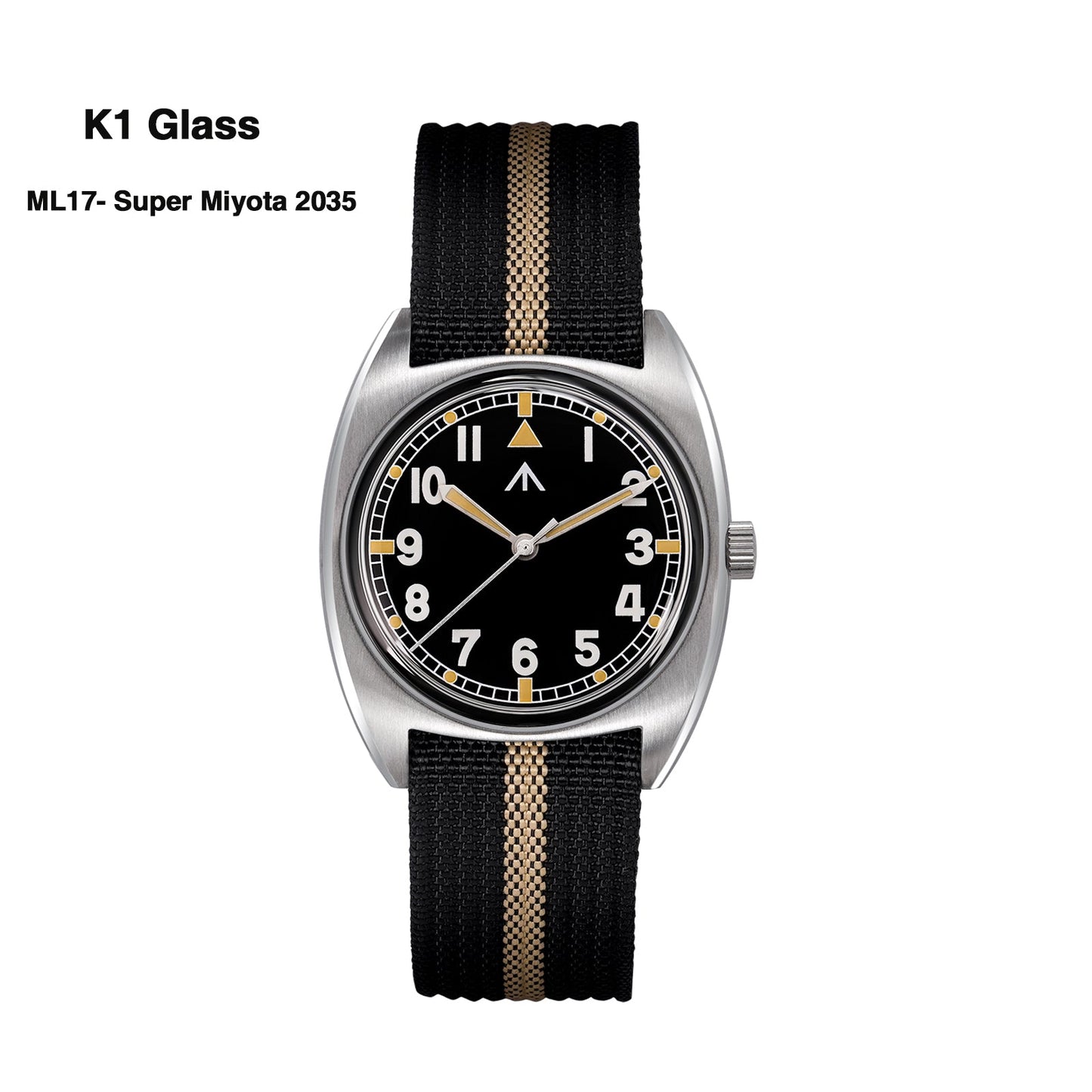 Militado Vintage 36mm Military Watch W10 Remake ML17